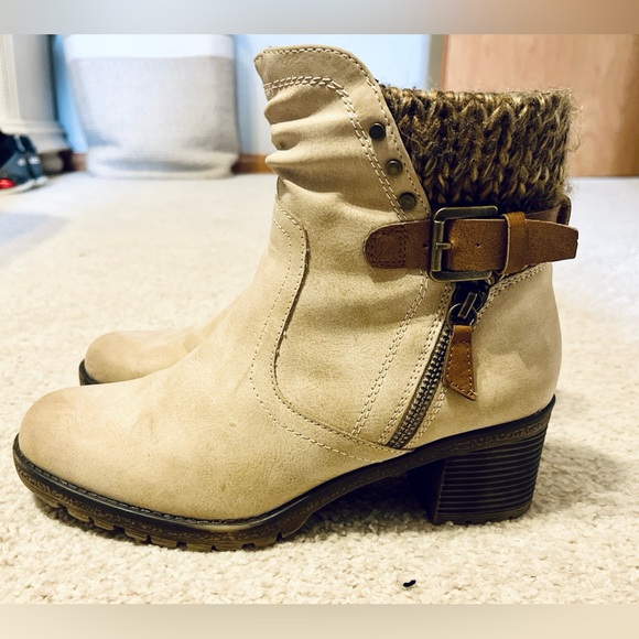 Spring Step Ankle boots NEW worn once for indoor pictures size 38 light beigh - Picture 9 of 13